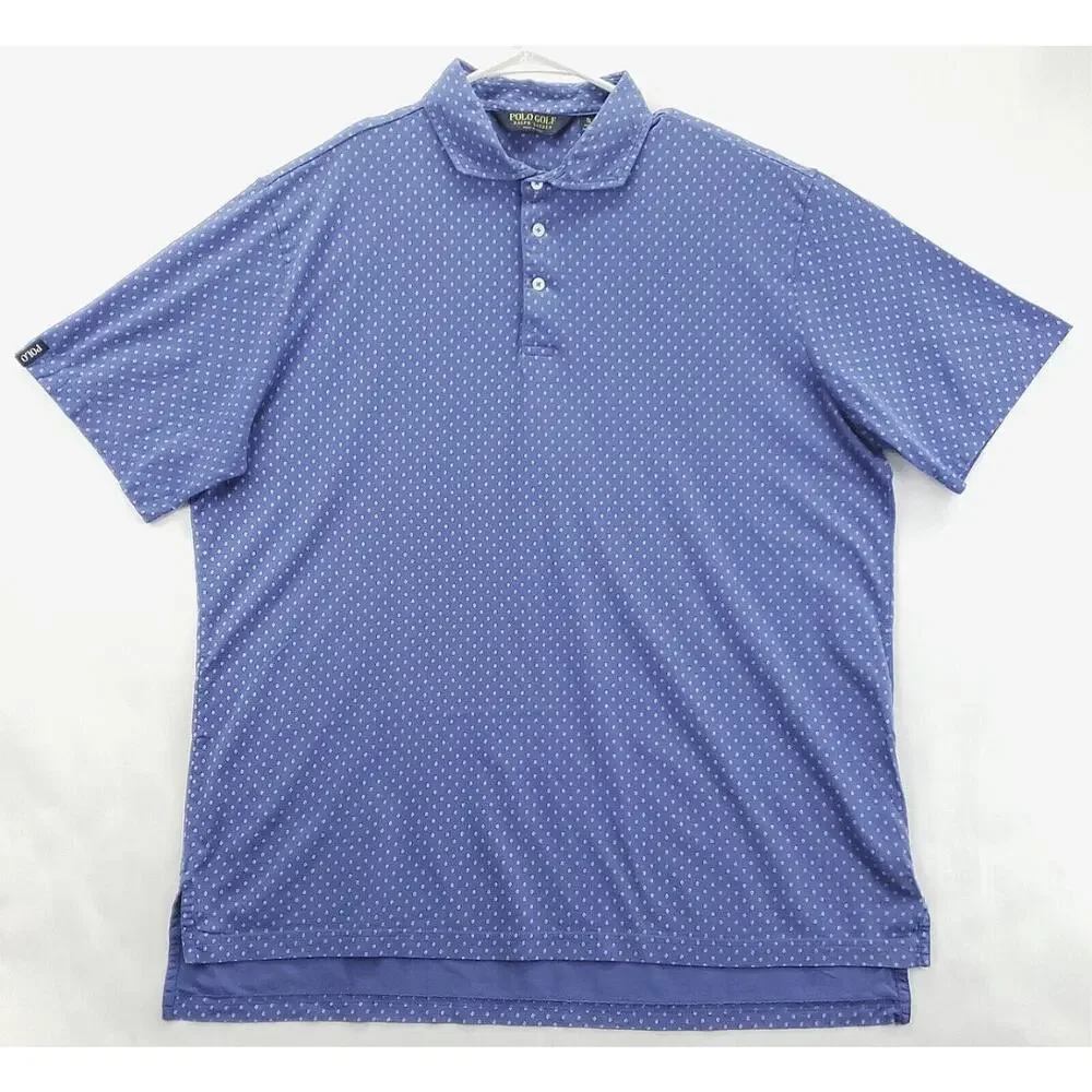 Polo Golf Ralph Lauren Polo Shirt Mens XL Blue 100% Cotton Golf Classic